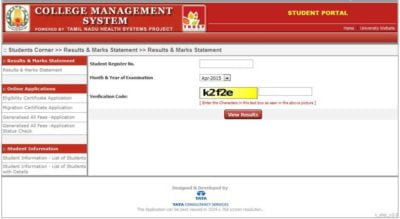 Dr Mgr Medical University Result Out At Tnmgrmu Ac In Direct Link