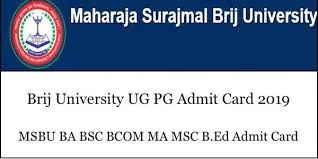 Brij University Admit Card