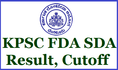KPSC FDA SDA Results 2019