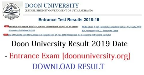 Doon University Result
