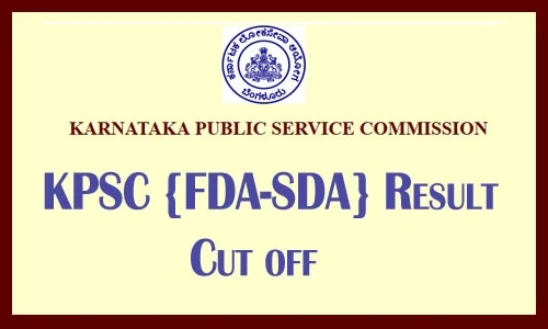 Karnataka SDA/FDA Results 2019