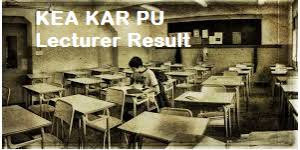 KEA PU Lecturer Result 2019