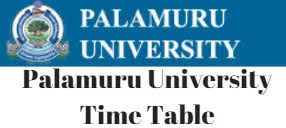 Palamuru University Degree Time Table 2019