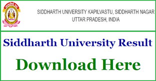 Siddharth University 1st ,2nd & Final Year Result