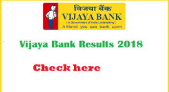 Vijaya Bank Result 2019- Check vijaya bank Peons & Sweepers Cut-Off, Merit List