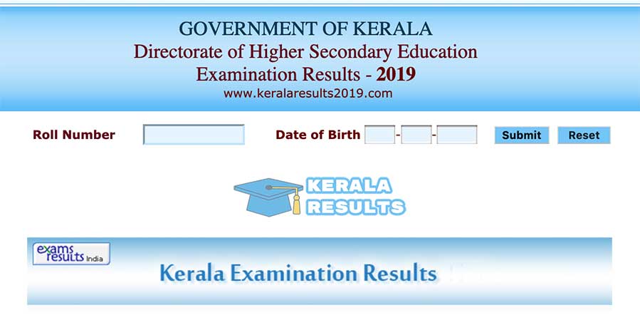 Kerala DHSE Results 2019 School Wise