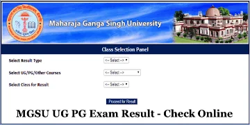 MGSU Bikaner B.sc Exam Result 2020