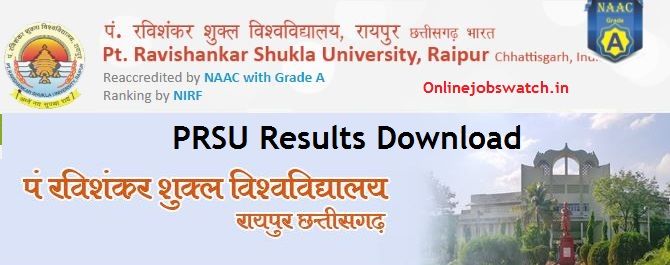 Pt Ravishankar University Result