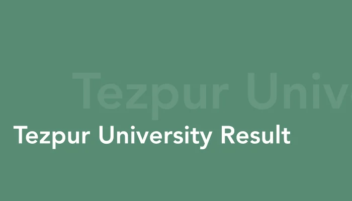 Tezpur University Results
