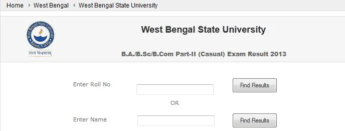 West Bengal State University Results
