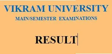 Vikram University Results 2020