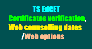 TS EDCET Counselling Dates 2019