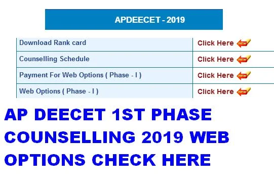 AP DEECET First Counselling 2019