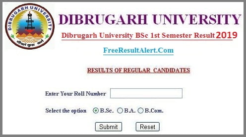 Dibrugarh University Results