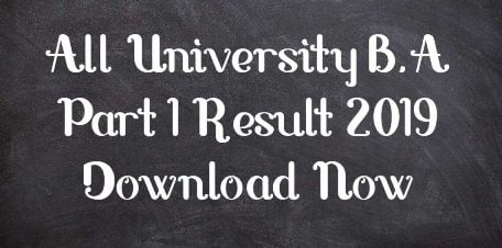 B.A 1st Year Result