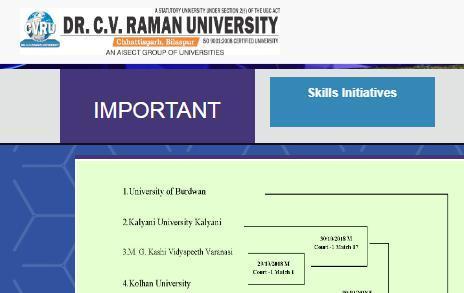 CV Raman University Time Table