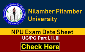NPU BA Bsc Bcom Part 1 2 3 Exam Date