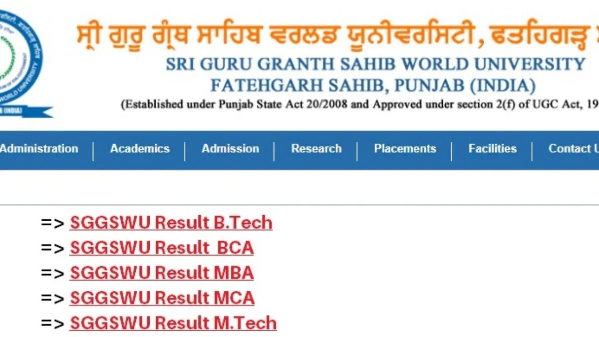 Guru Granth Sahib University Result