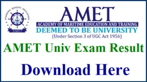 Amet University Result