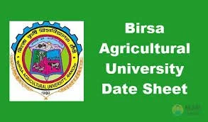 Birsa Agricultural University Time table
