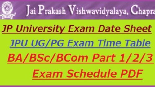 Jai Prakash University Time table
