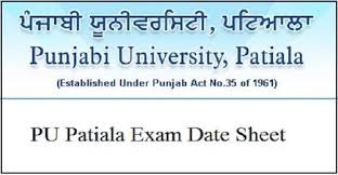 Punjabi University Date Sheet