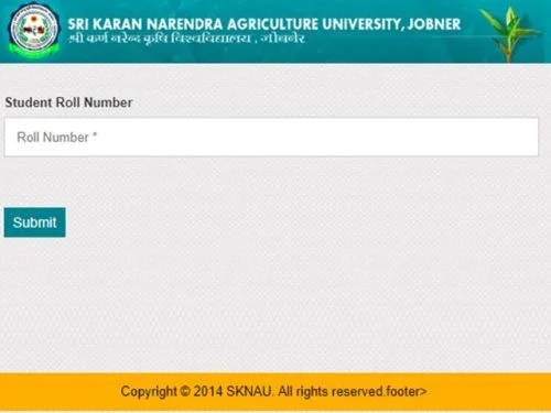 SKN Agriculture University Results
