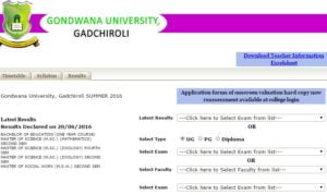 Gondwana University Result