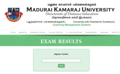 Madurai Kamaraj University Result