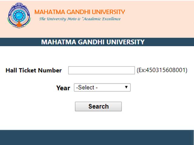 Mahatma Gandhi University Result
