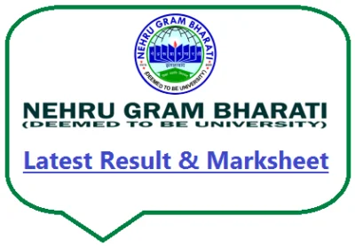 Nehru Gram Bharati University Result