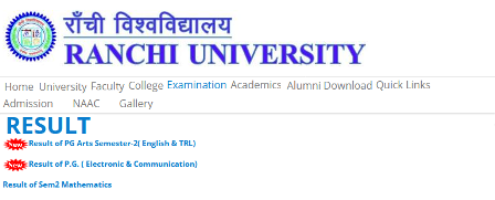 Ranchi University Result