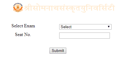 Shree Somnath Sanskrit University Result