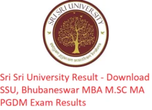 Sri Sri University Result