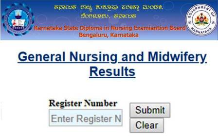 Karnataka State Diploma in Nursing Result
