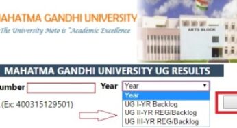 MG University Revaluation Result 2024: NON-CBCS Degree Supplementary/Mercy Chance Degree Exams