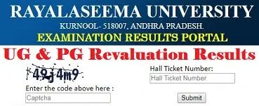 Rayalaseema University Revaluation Result