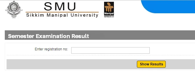 Sikkim Manipal University Result