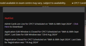 CPCT Admit Card 2024: Download Link Out Now